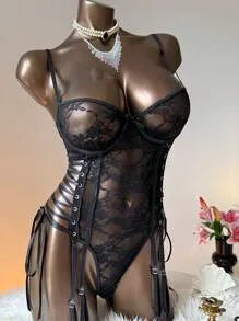 Perry Black Bodysuit