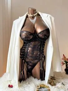 Perry Black Bodysuit